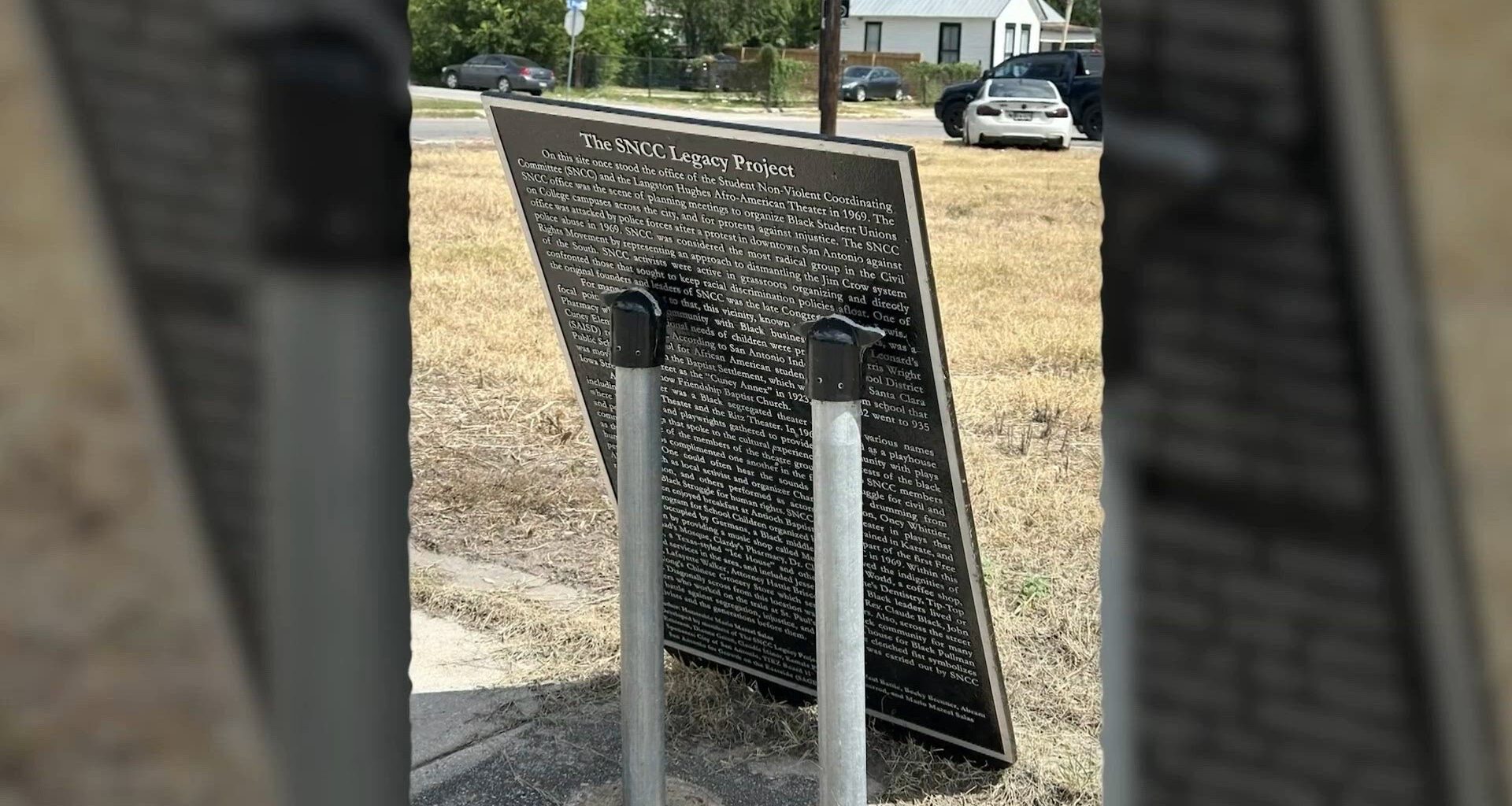 Historic Black history marker damaged on San Antonio’s East Side, civil rights leader suspects 'racial vandalism'