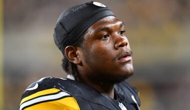 Pittsburgh Steelers offensive tackle Broderick Jones