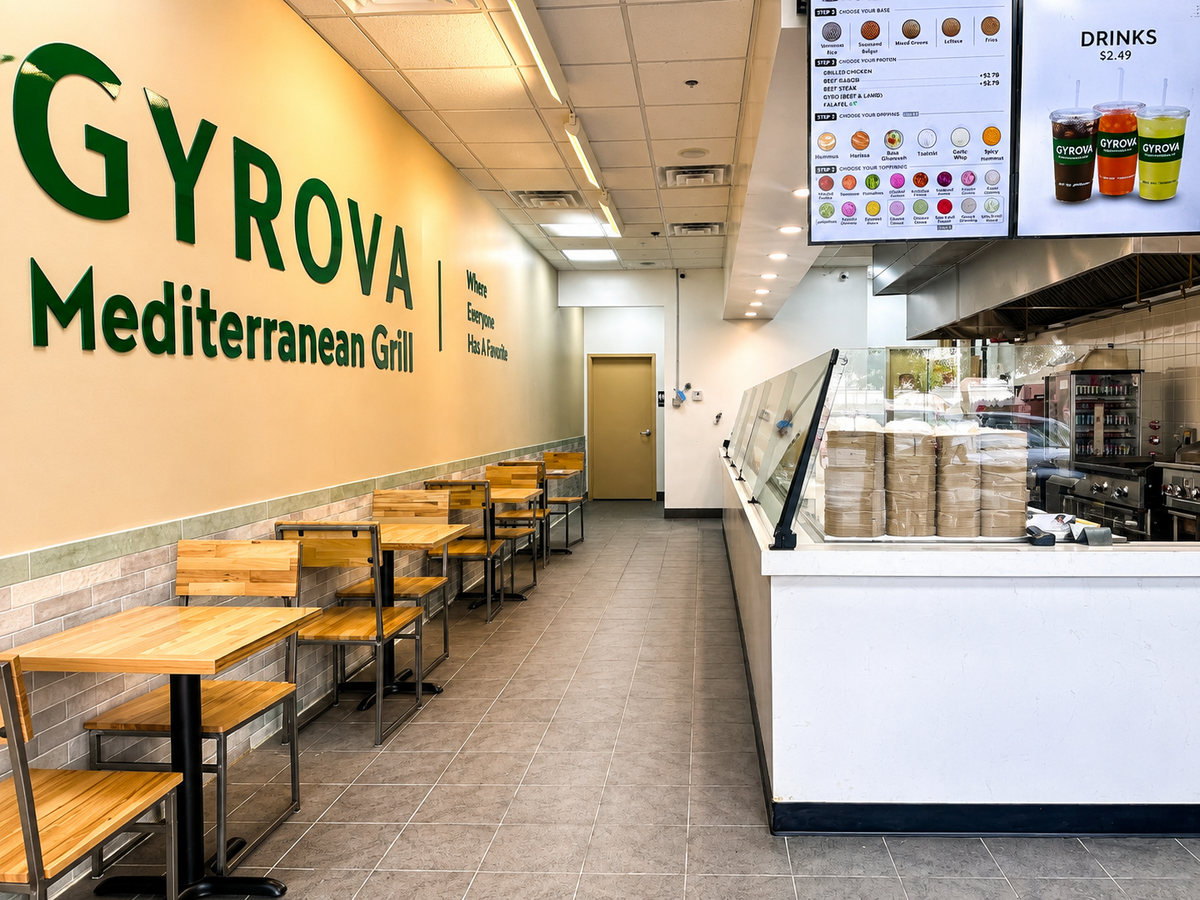 GYROVA Mediterranean grill will open two Fort Worth locations. The first in the Clifford Center and the second on North Beach Street.