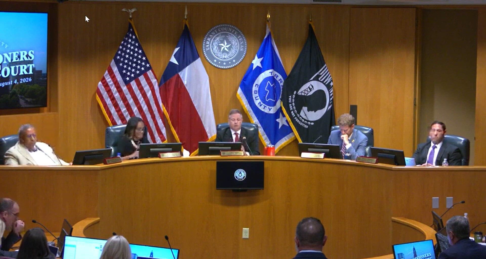 Tarrant County Commissioners Court returns to calm as JPS 2027 budget takes center stage