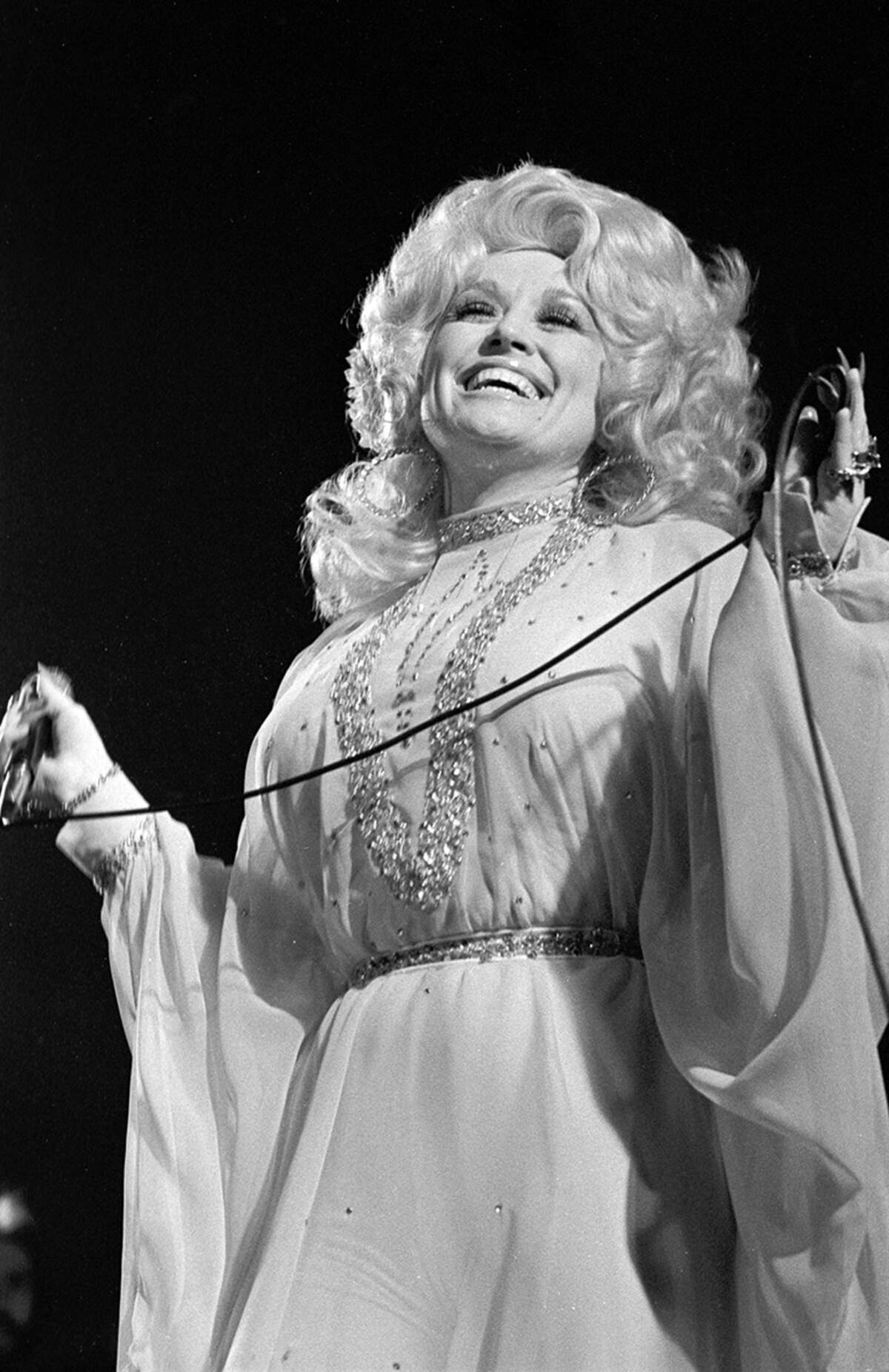 Dec. 2, 1977: Dolly Parton performing in concert at Panther Hall in Fort Worth, Texas, to a crowd of 1,250 people in the venue’s country music ballroom.