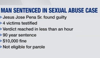 Texas City man sentenced 90 years in prison, convicted of sexually abusing several young children