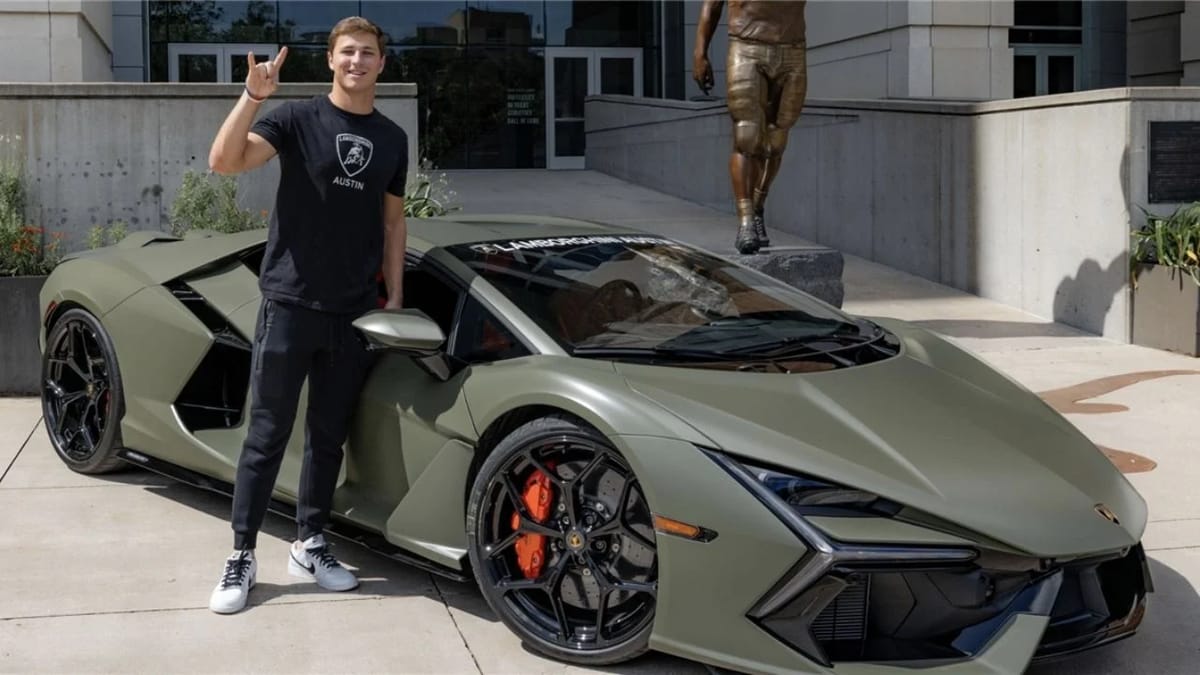 Texas Longhorns player Michael Taaffe forced to give back Lamborghini Revuelto when he wanted to keep it for at least another year
