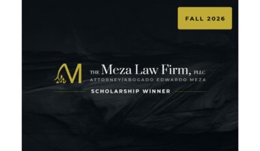 Fort Worth, Texas Criminal and Immigration Firm Names Newest Scholarship Recipient for Fall 2026