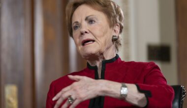 U.S. Rep. Kay Granger of Fort Worth speaks during an 2023 interview with The Associated Press.