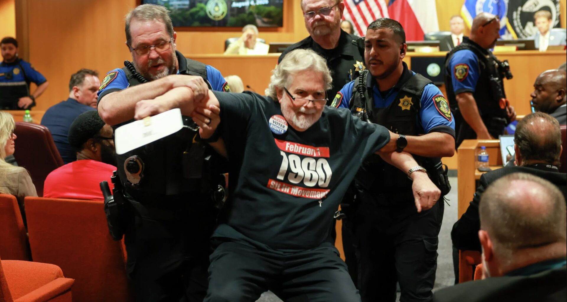 Tarrant County Judge Tim O’Hare at the Tarrant County Commissioners Court meeting Feb. 10, 2026, in Fort Worth.