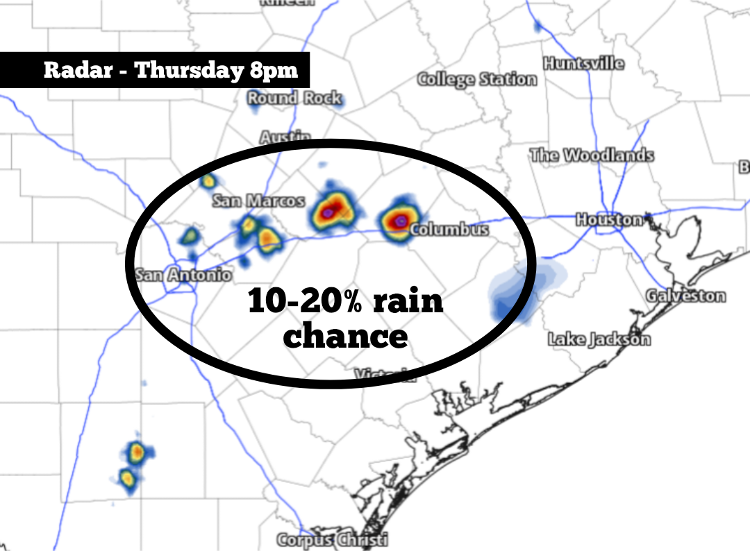 A few South Texas cities could see rain Thursday. Here’s where.