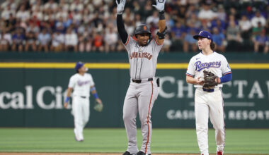 Eddys Leonard records first MLB hit but SF Giants lose to Texas Rangers