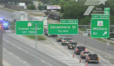 Major 18-wheeler crash shuts down part of I-35 in San Antonio