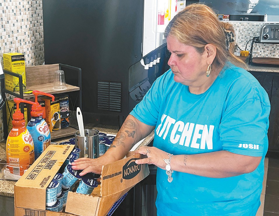 She has two jobs and works every day