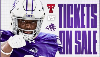 Deadline to Buy Tickets for Texas Tech Game is Aug. 10