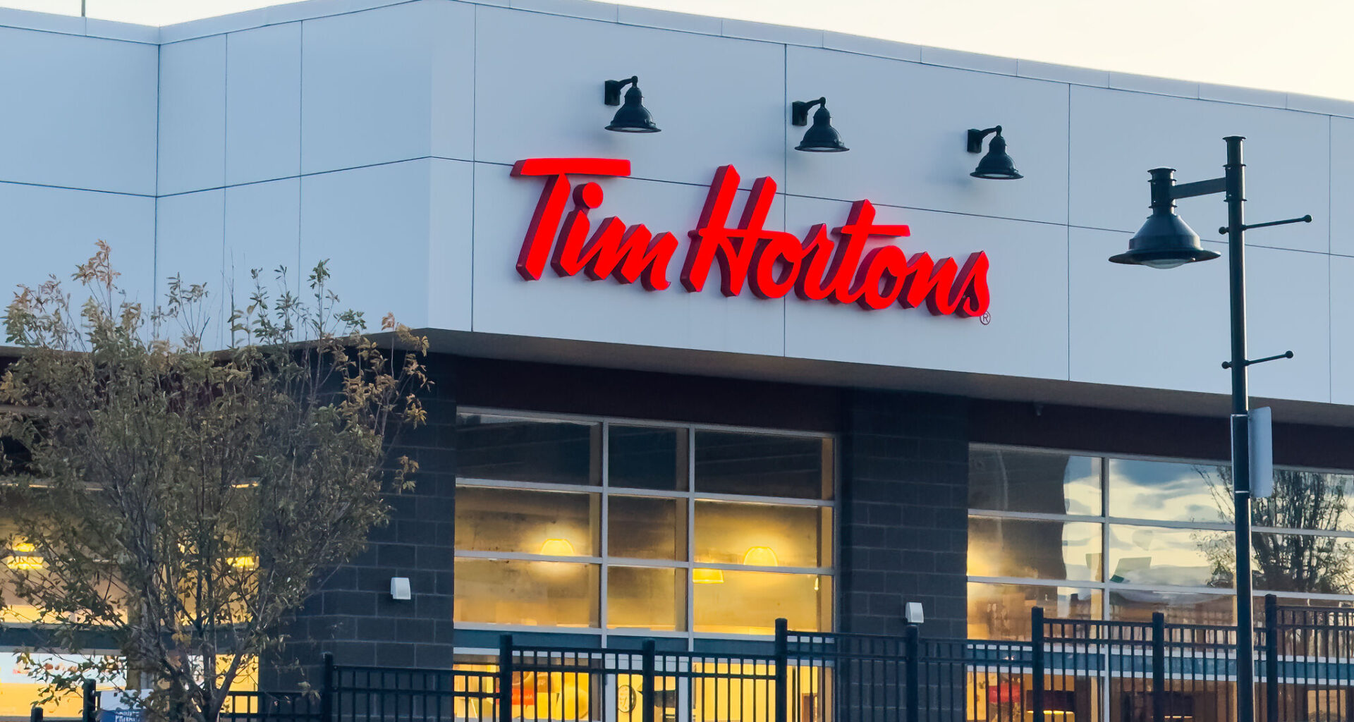 A Tim Hortons cafe.