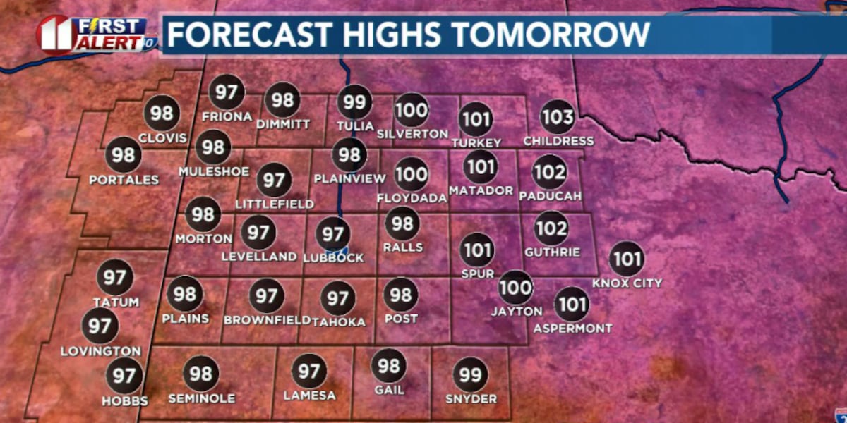 Storm chances fade as weekend heat builds