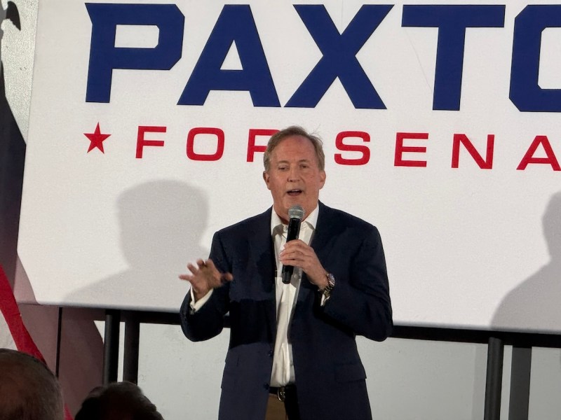Hecklers crash Ken Paxton’s U.S. Senate campaign stop in San Antonio