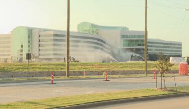 Historic EDS building in Plano demolished in Sunday morning implosion