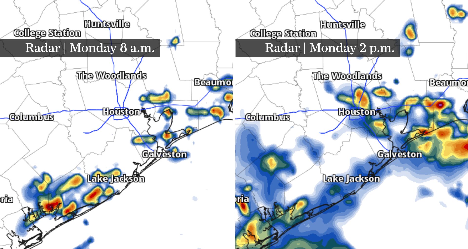Houston Monday weather timeline for HISD's first day