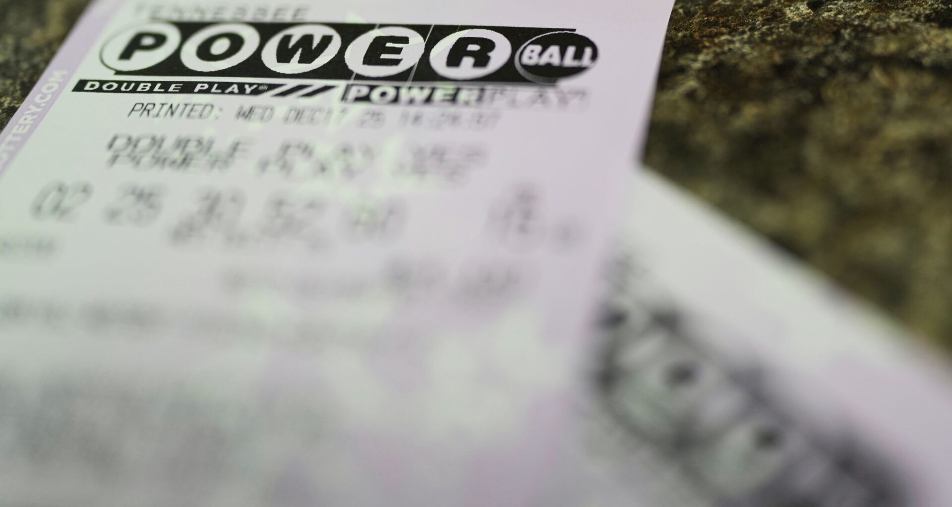 Powerball lottery tickets are seen Wednesday, Dec. 17, 2025, in Nashville, Tenn. (AP Photo/George Walker IV)