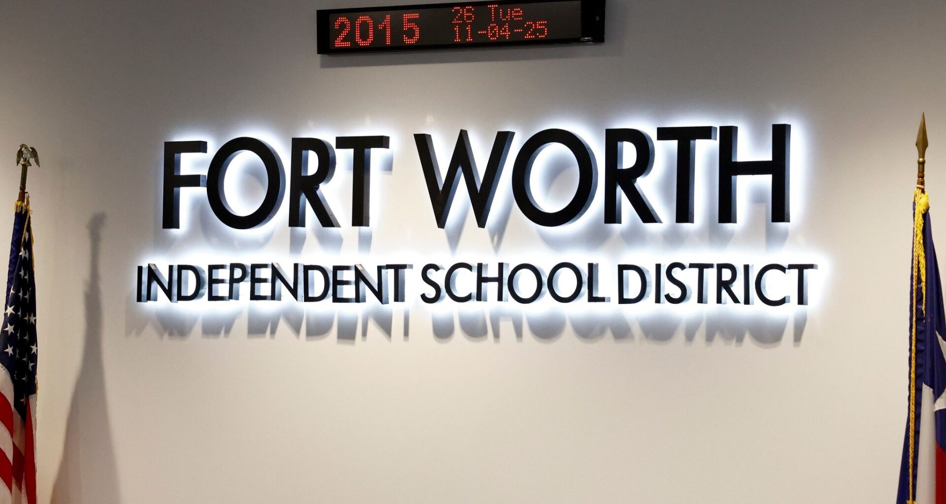 The Fort Worth ISD school board meeting room pictured, Tuesday, Nov. 4, 2025, in Fort Worth.