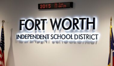 The Fort Worth ISD school board meeting room pictured, Tuesday, Nov. 4, 2025, in Fort Worth.