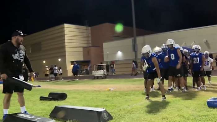 Lanier HS football opens fall camp with midnight practice