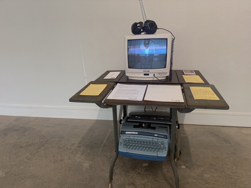 Christopher Blay's "Ten Attempts at Failure" is a single-channel video and installation in which the artist attempts to type a rejection letter from his Hopper Prize application of 2024, from memory.