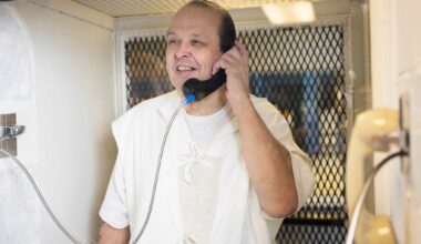 Robert Roberson, an East Texas man facing execution for the death of his 2-year-old daughter, smiles durning an interview with the Dallas Morning News at the TDCJ Polunsky Unit in Livingston, TX on Wednesday, Sept. 3, 2025.