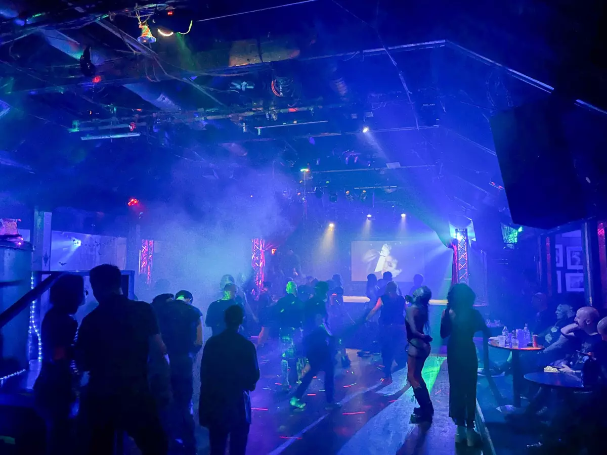 The dance floor at Elysium.