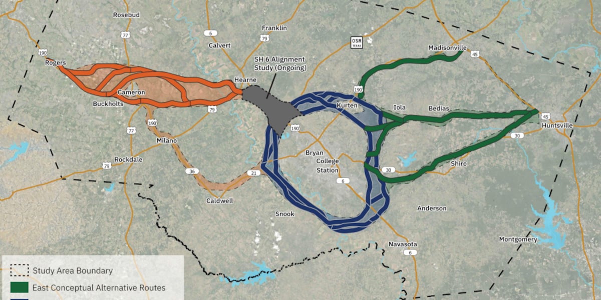 New maps show which Texas properties lie in potential 125-mile I-14 path