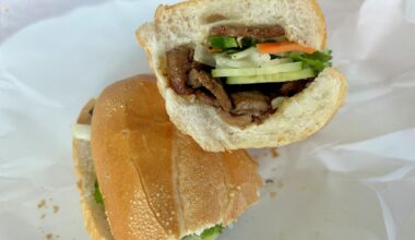 Grilled pork banh mi from Banh Mi 102.