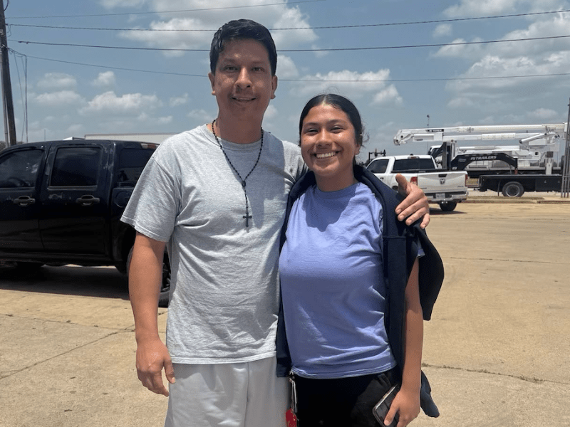 San Antonio teen and father released from Dilley migrant prison after her arrest on way to church