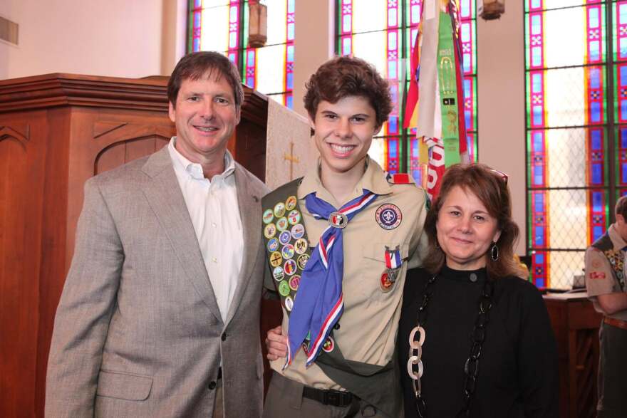 The Molaks with their son David, who died by suicide in 2016 at the age of 16 in San Antonio, Texas. His death followed months of cyberbullying by peers, leading his family to establish David's Legacy Foundation and inspiring Texas's "David's Law" against cyberbullying.