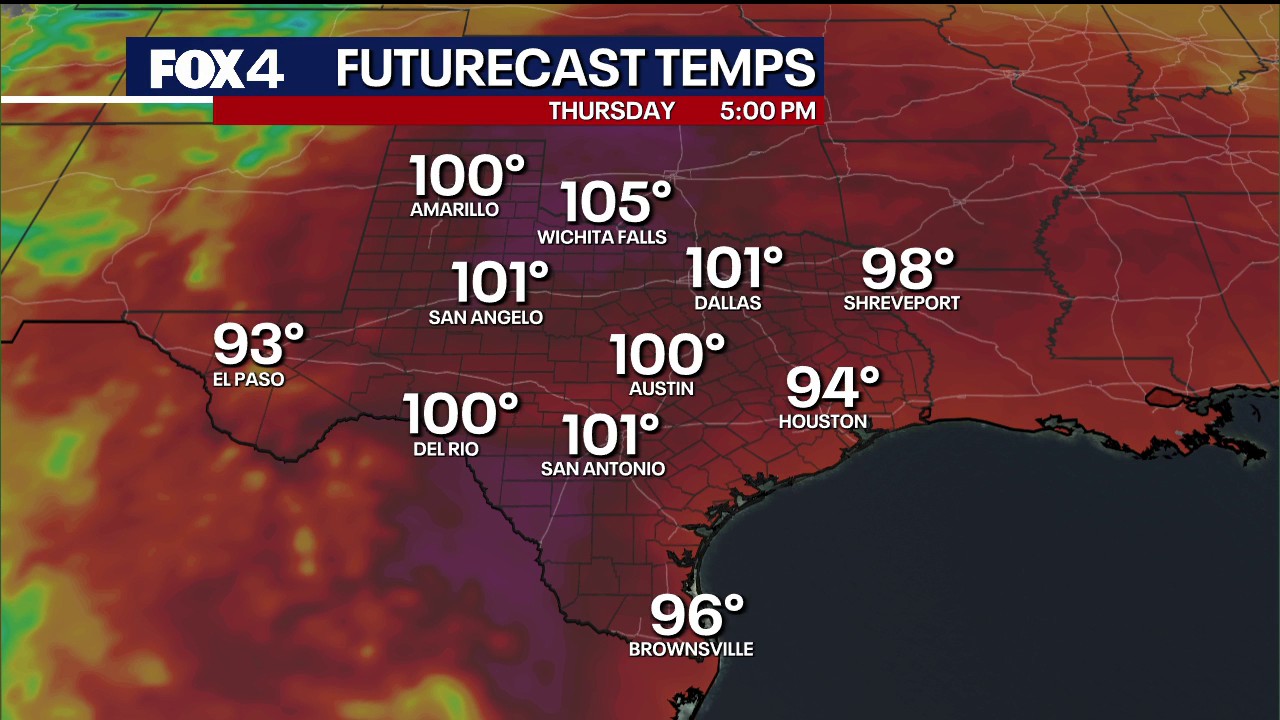 Dallas-Fort Worth hits 20th 100-degree day of the year; extreme heat, fire danger persist