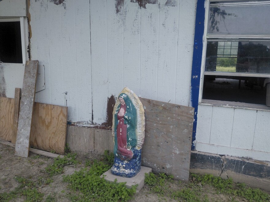 Flooding aftermath in Zavala County.