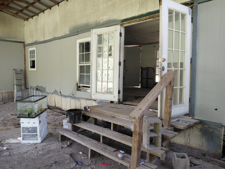 Flooding aftermath in Zavala County.