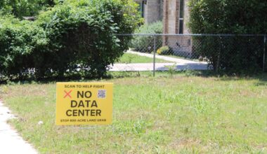 No data center sign in rural texas