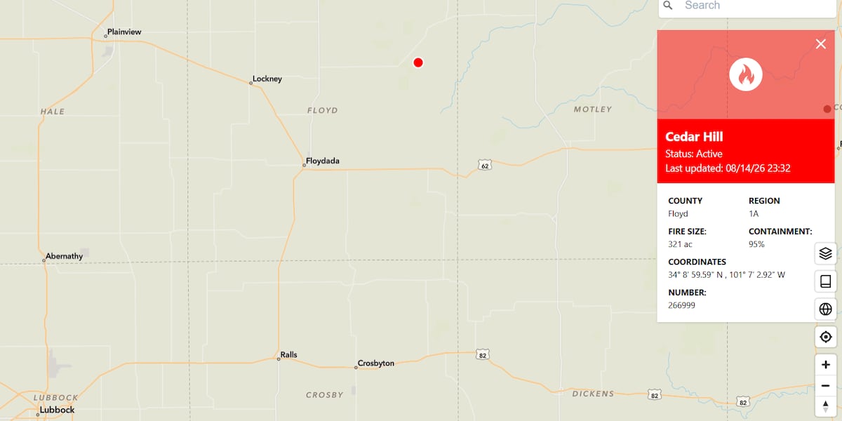 Crews battle wildfires in Floyd, Cottle counties