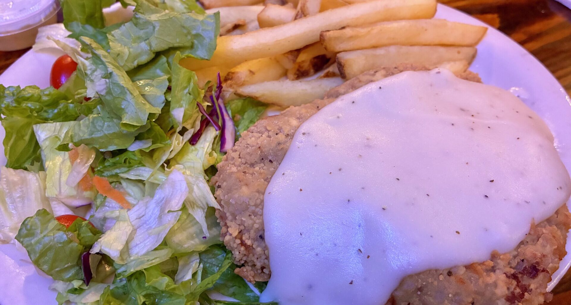 One of the restaurant's most popular dishes is the chicken fried steak, running $10.99 for a lunch plate.