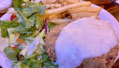 One of the restaurant's most popular dishes is the chicken fried steak, running $10.99 for a lunch plate.