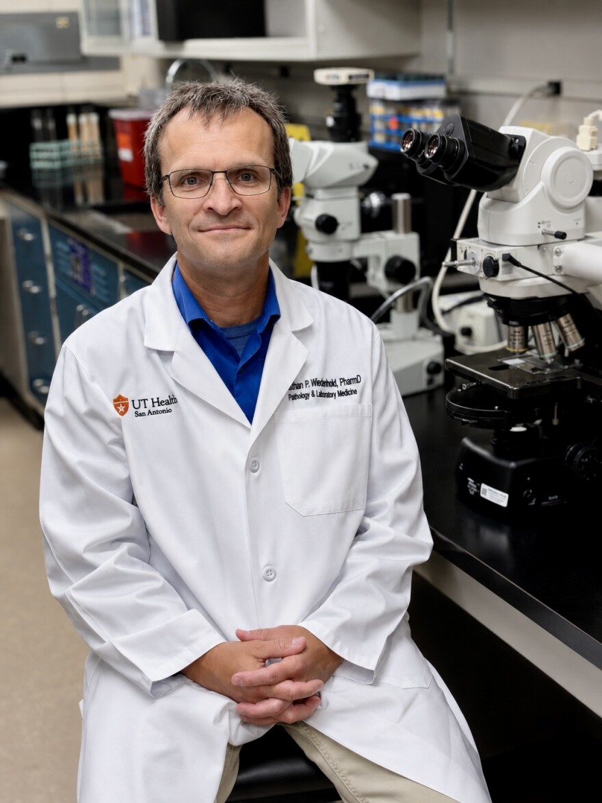 Nathan Wiederhold, PharmD, director of the Fungus Testing Laboratory and professor in the Department of Pathology and Laboratory Medicine at the Joe R. and Teresa Lozano Long School of Medicine at The University of Texas at San Antonio.