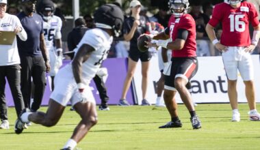 How did Houston Texans look in joint practice with Raiders?