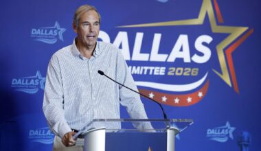 Host Committee Co-Chair Ray Washburne speaks Aug. 5 about the Republican Party's first-ever midterm convention at American Airlines Center.