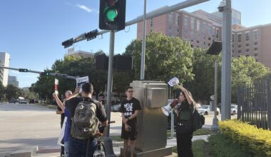 Houston activists protest Flock license plate cameras