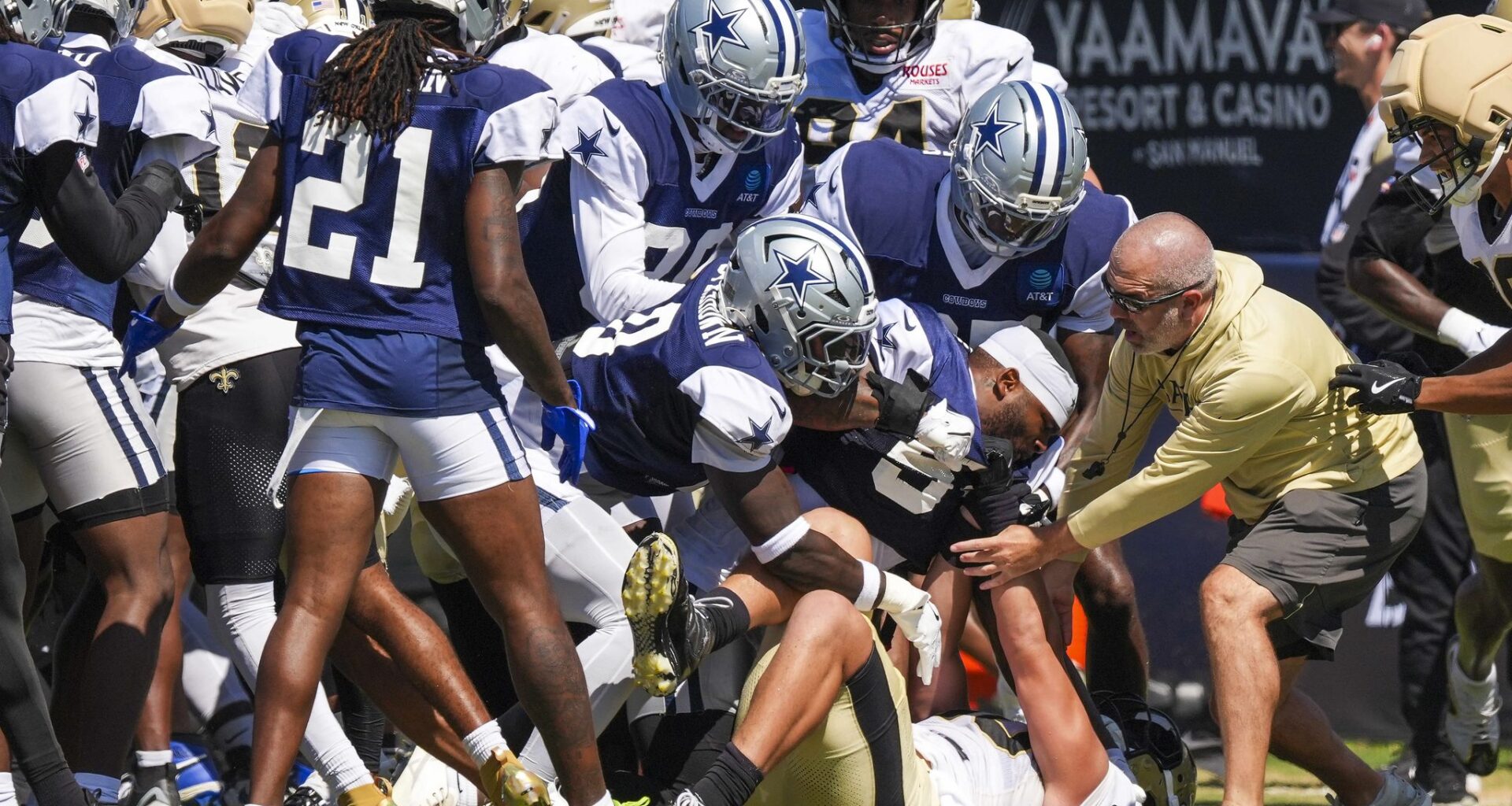 Cowboys camp observations: Dallas meets New Orleans for joint practice