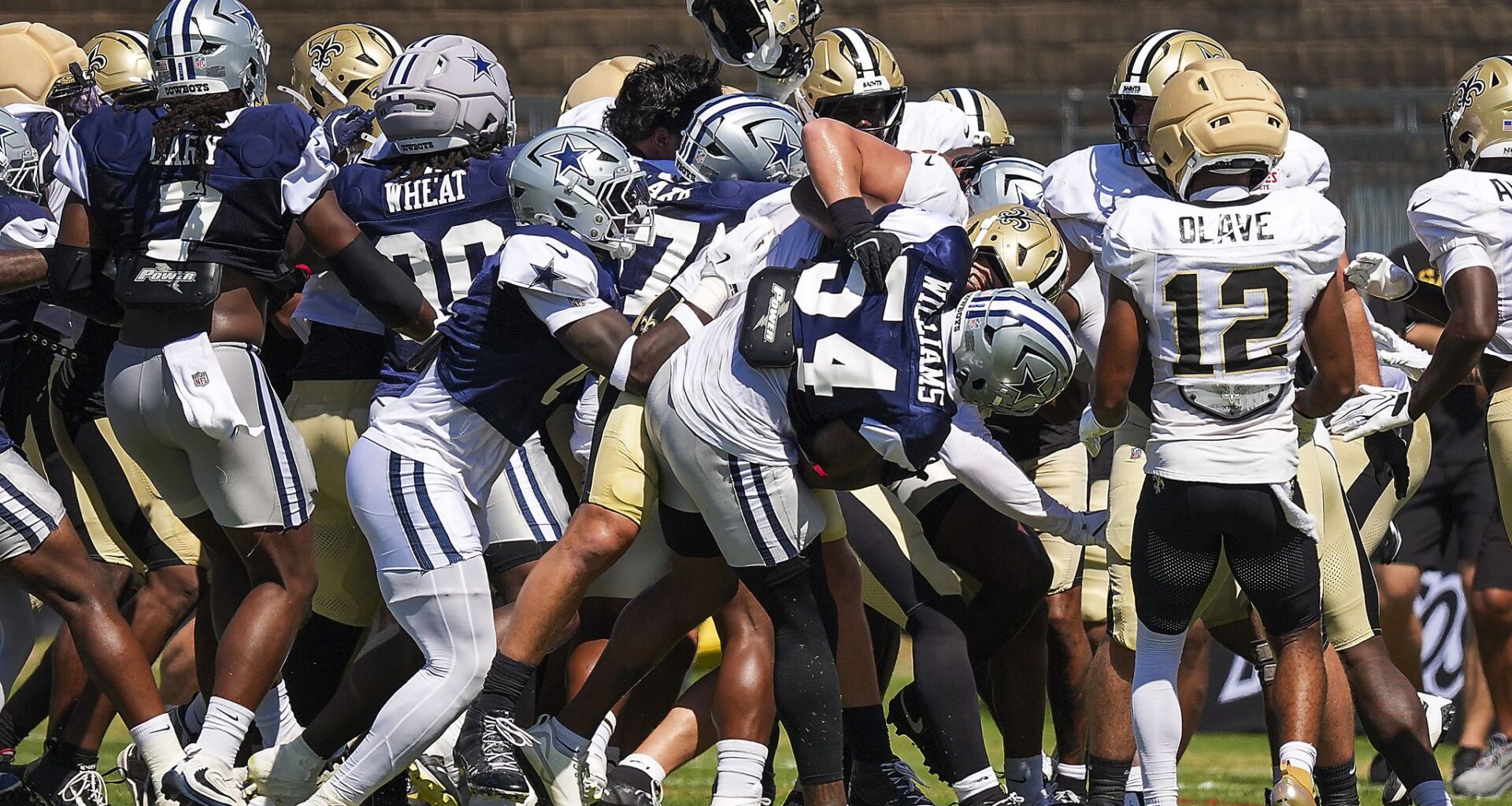 Cowboys-Saints 'sloppy' joint practice marred by constant fighting