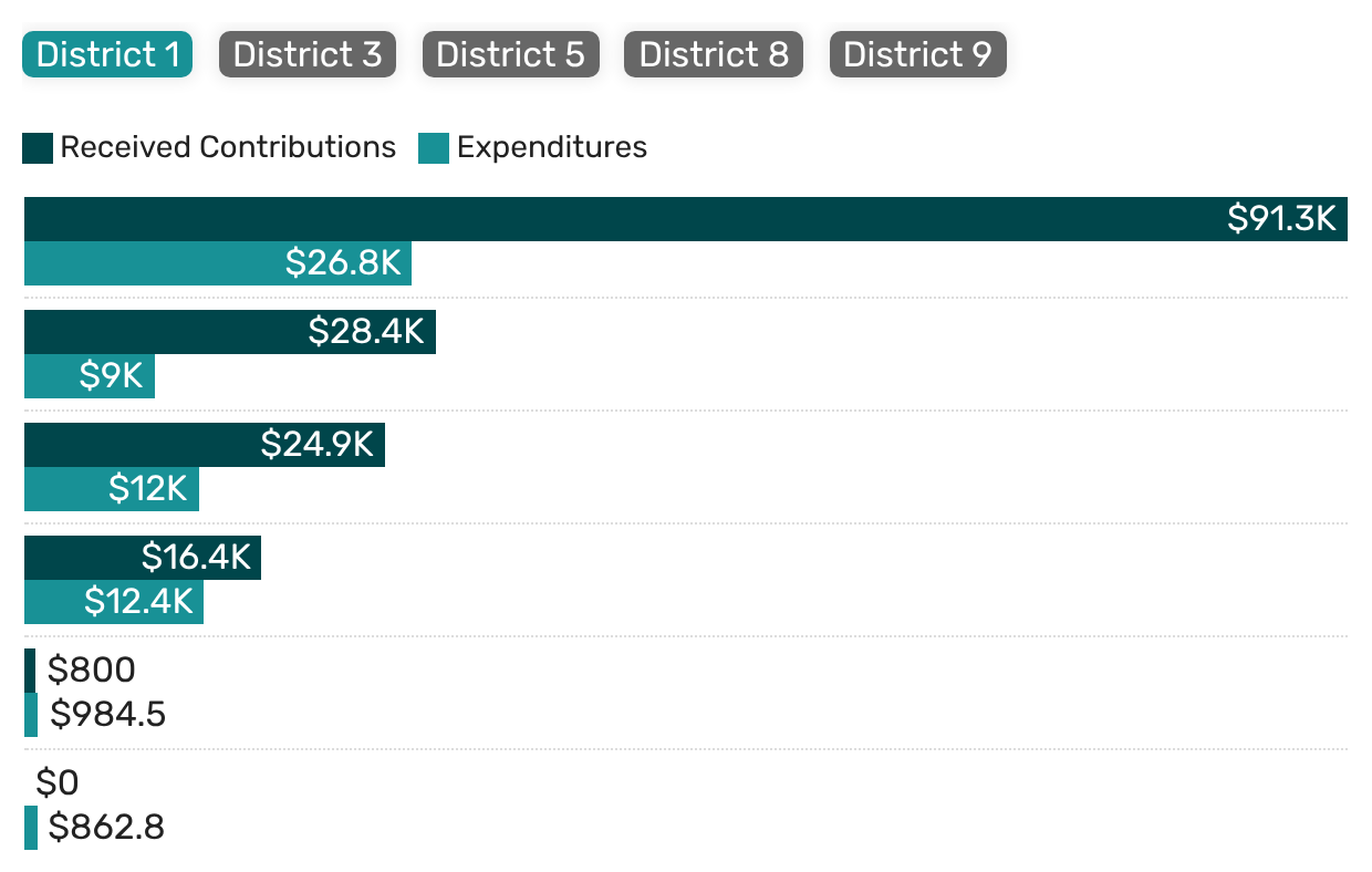 Austin City Council candidates: Who has raised the most money?