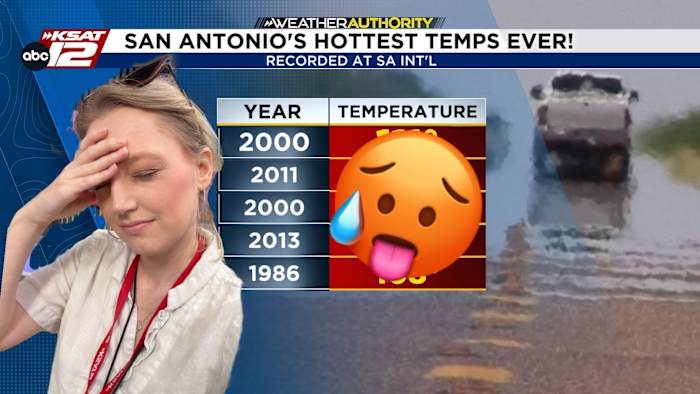 What’s the hottest temperature San Antonio has ever recorded? 🥵