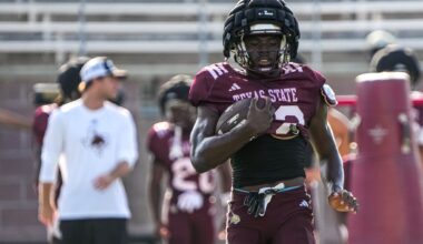 La'Keyleon Graves flashes 2-way potential in Texas State camp