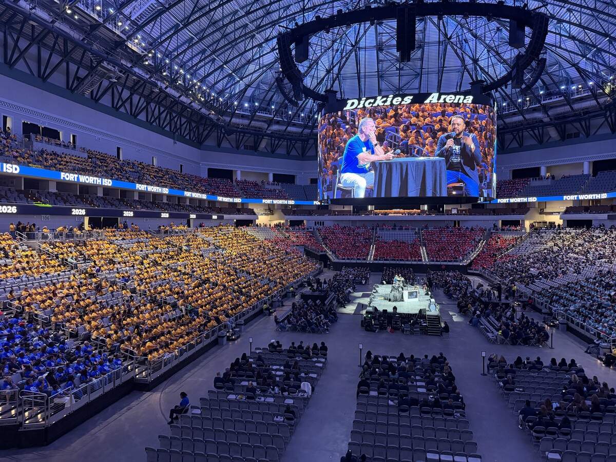 More than 11,000 Fort Worth ISD staff members were in attendance at Dickies Arena for a full-staff convocation on Wednesday, Aug. 5.