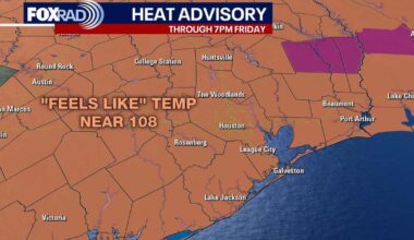 Houston weather: Heat advisory to continue through Friday