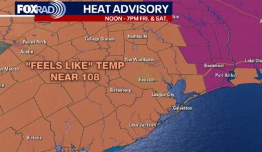 Houston weather: Heat advisory continues Friday, small weekend rain chances